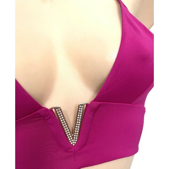 Victoria's Secret SMALL Very Sexy‎ Illusions Soft V-Hardware Plunge Bralette Bra - Picture 5 of 5